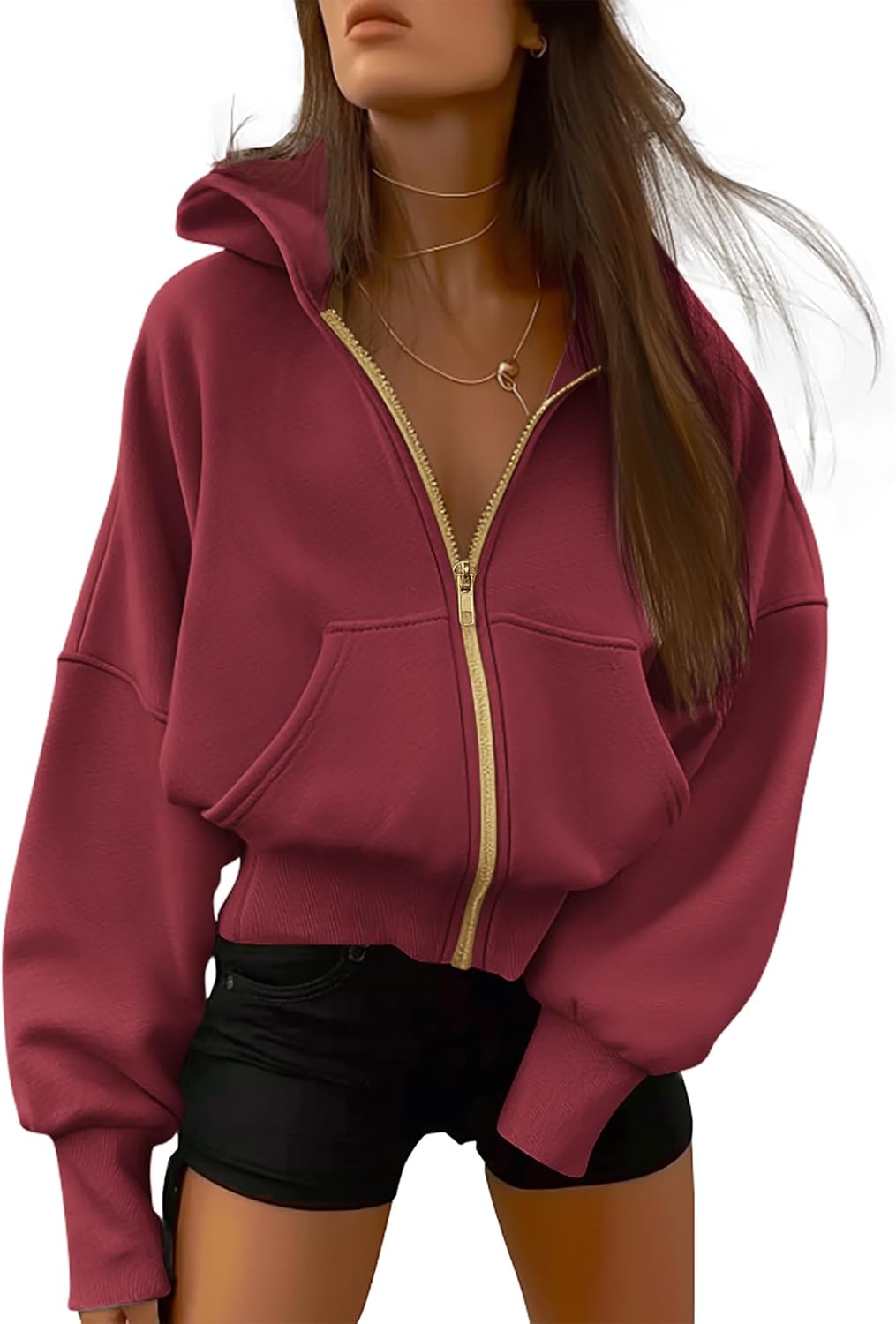 Trendy Zip Up Hoodie for Women - Fall Fashion Essential 2025