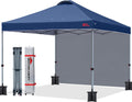 MASTERCANOPY Durable Pop-up Canopy Tent with 1 Sidewall - 10ftx10ft