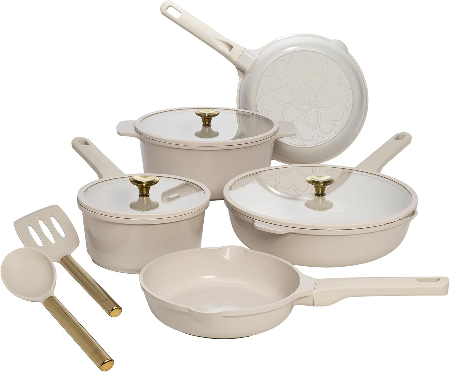 Paris Hilton Ceramic Nonstick Cookware Set for Effortless Cooking