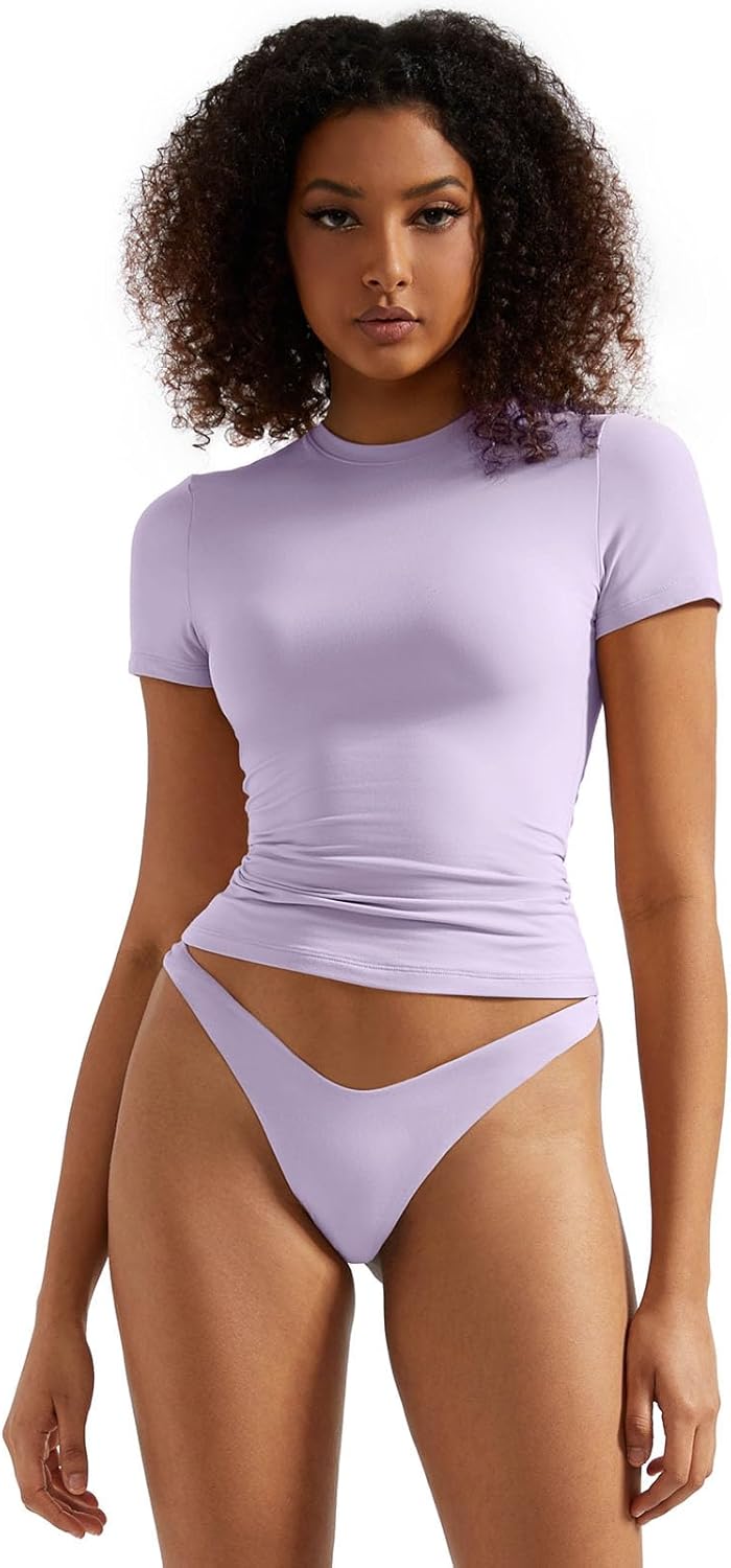 SUUKSESS Women Double Lined Fitted Basic Tee for Stylish Looks