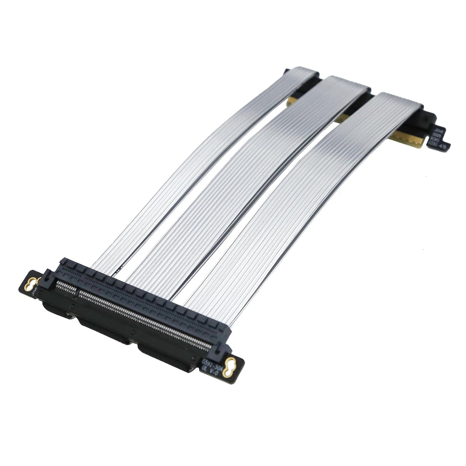 PCIe 5.0 X16 Riser Cable for Dual GPU Extension in ITX Cases