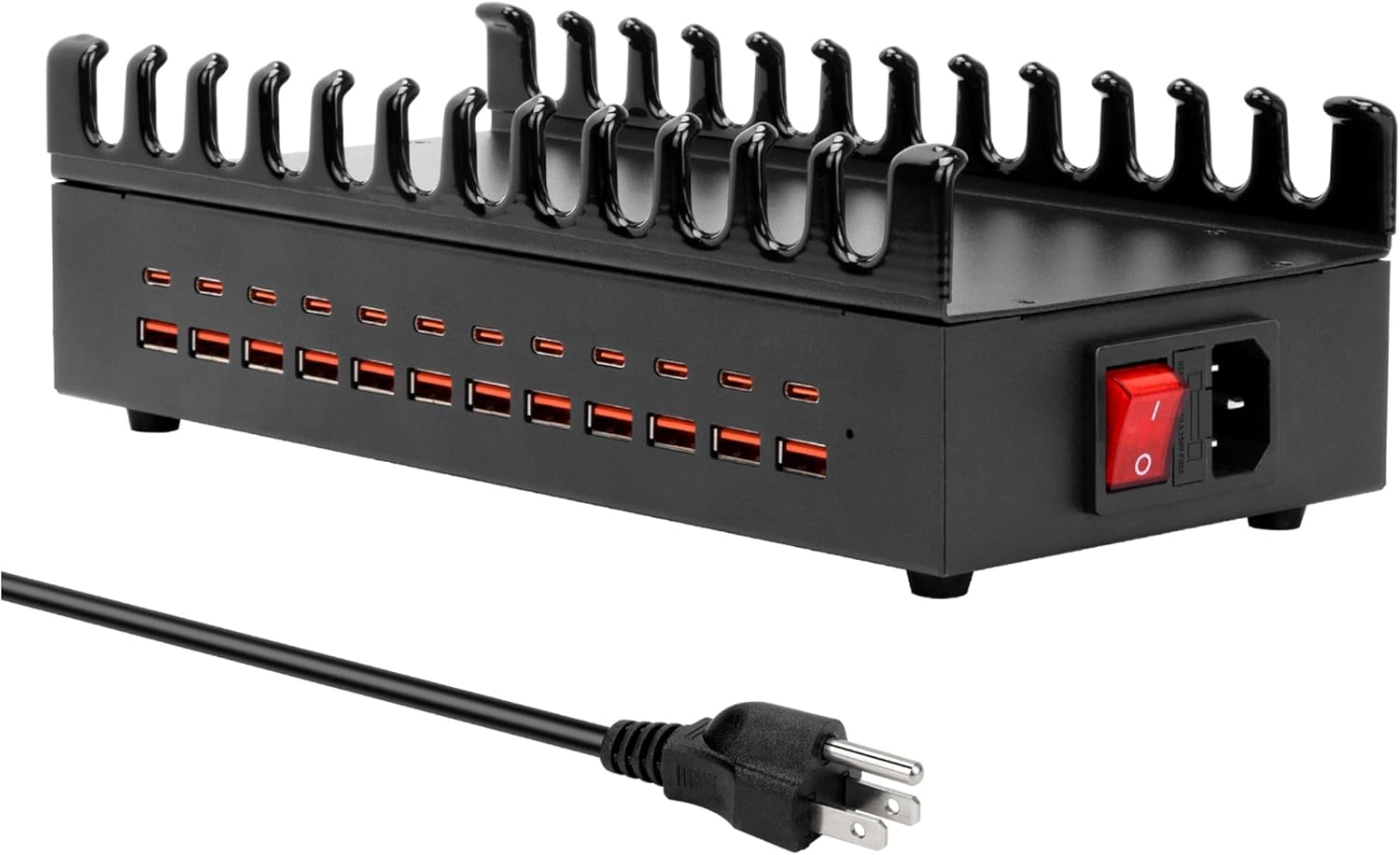 300W Fast Charging Station for Multiple Devices - 24 Ports