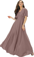 KOH KOH Womens Long Elegant Bridesmaid Evening Maxi Dress - Flattering