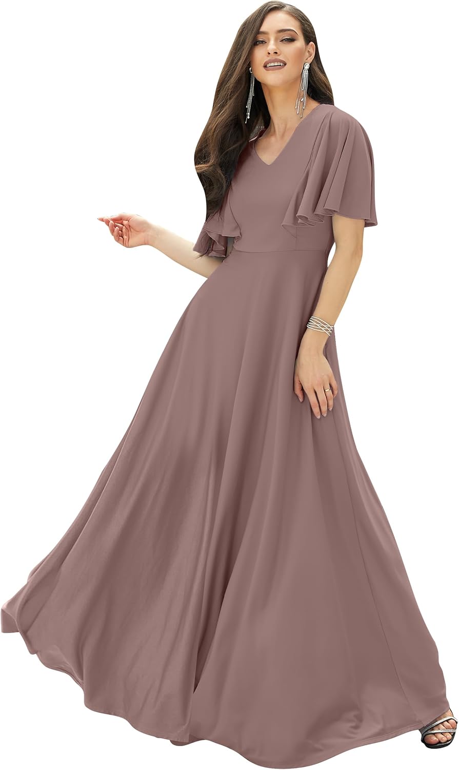 KOH KOH Womens Long Elegant Bridesmaid Evening Maxi Dress