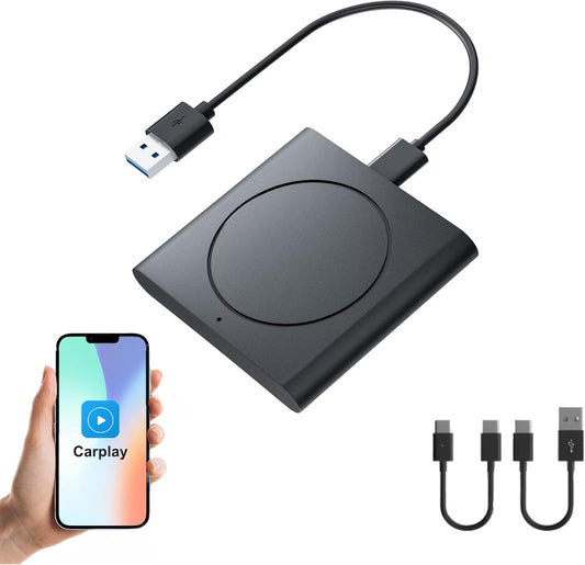 2025 Upgrade Wireless CarPlay Adapter - Lag-Free Multi-User Connection!