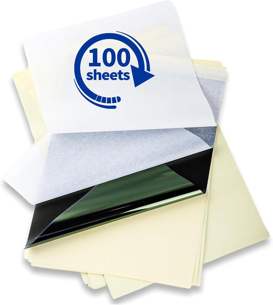 100 Sheets A4 Tattoo Transfer Paper for Easy Stencil Making
