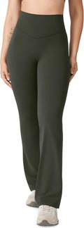 Hugcurve No Front Seam High Waisted Flare Leggings (Style NDDK)