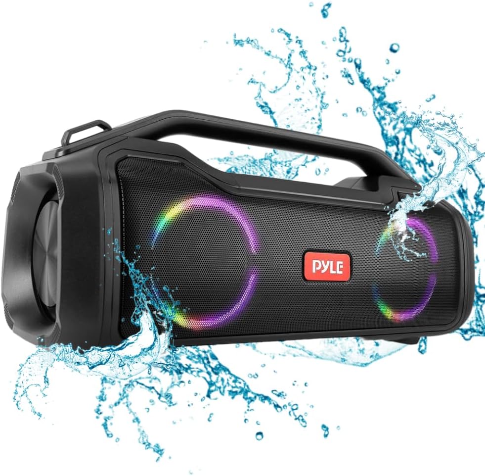 Pyle Wireless Portable Bluetooth Boombox Speaker - 40W 2Ch