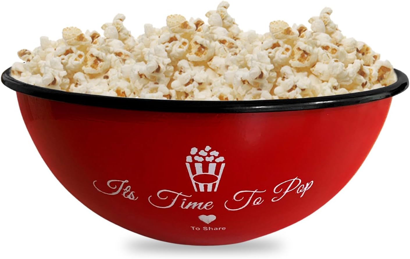 Retro Popcorn Bowl for Movie Nights - 80oz Capacity Container