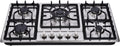 34 Inch Gas Cooktop 5 Burners Built-in Stainless Steel - Dual Fuel