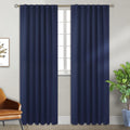 Blackout Curtains 52 x 90 in Navy Blue - Thermal Insulated Room
