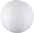 White Round Paper Lanterns 19.68in Large Hanging Lantern - Soft Rice