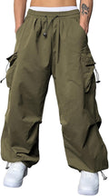Baggy Cargo Pants Men Loose Fit Parachute Joggers - Trendy Streetwear