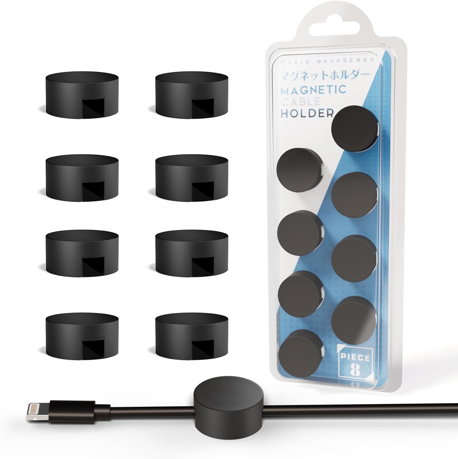 Viaky Magnetic Cable Holder: Neat & Tidy