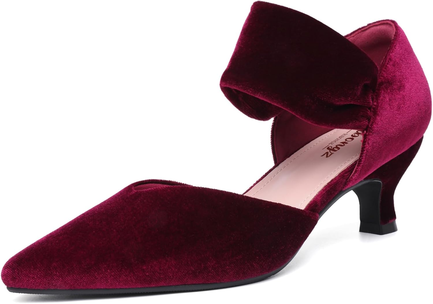 RIBONGZ Kitten Heels for Women: Comfortable Low Heels Pumps