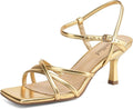 Women's Sandals Square Open Toe Kitten Heels - Elegant Comfort