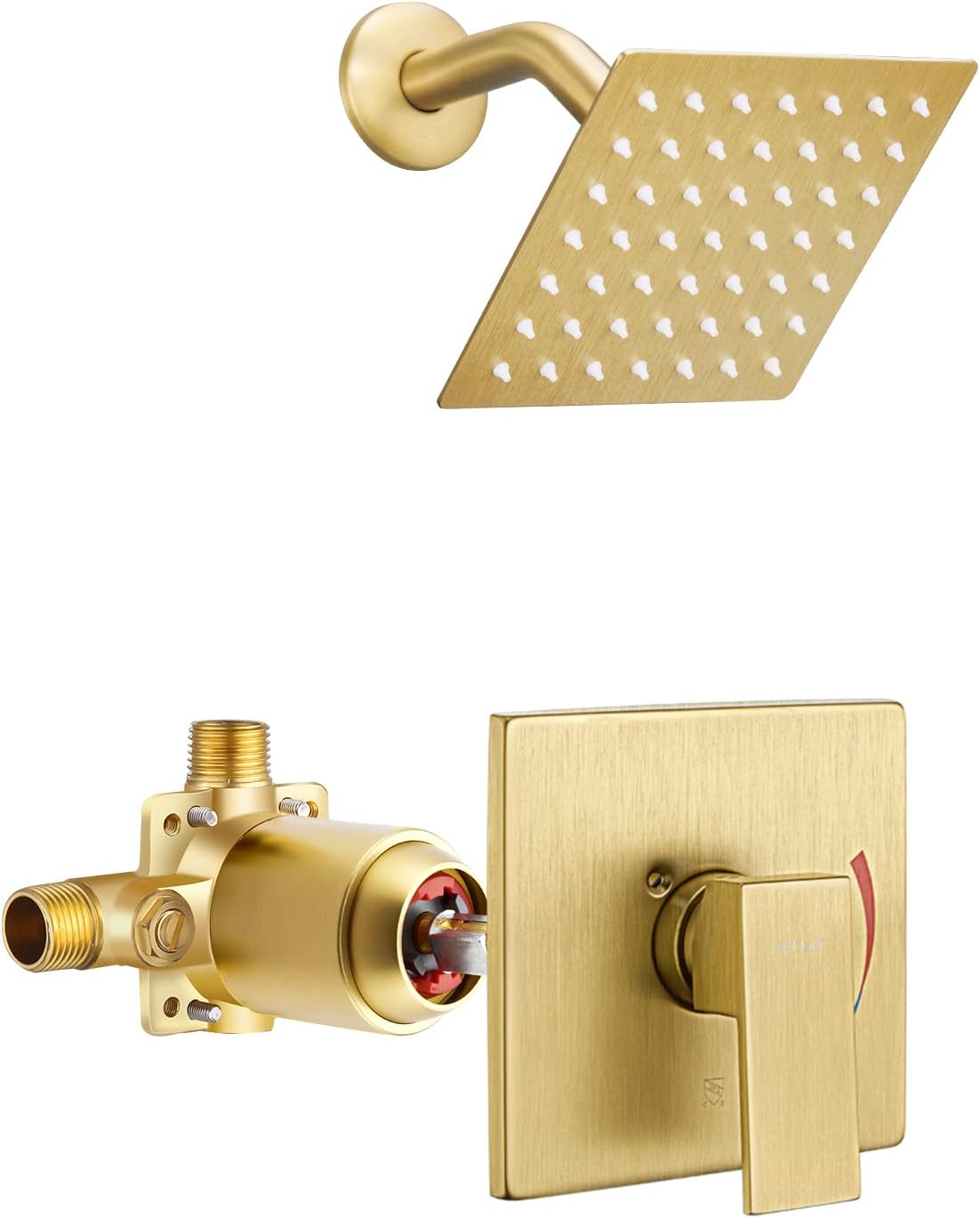 Esnbia Shower Kit with 6-Inch Rain Shower Head and Valve
