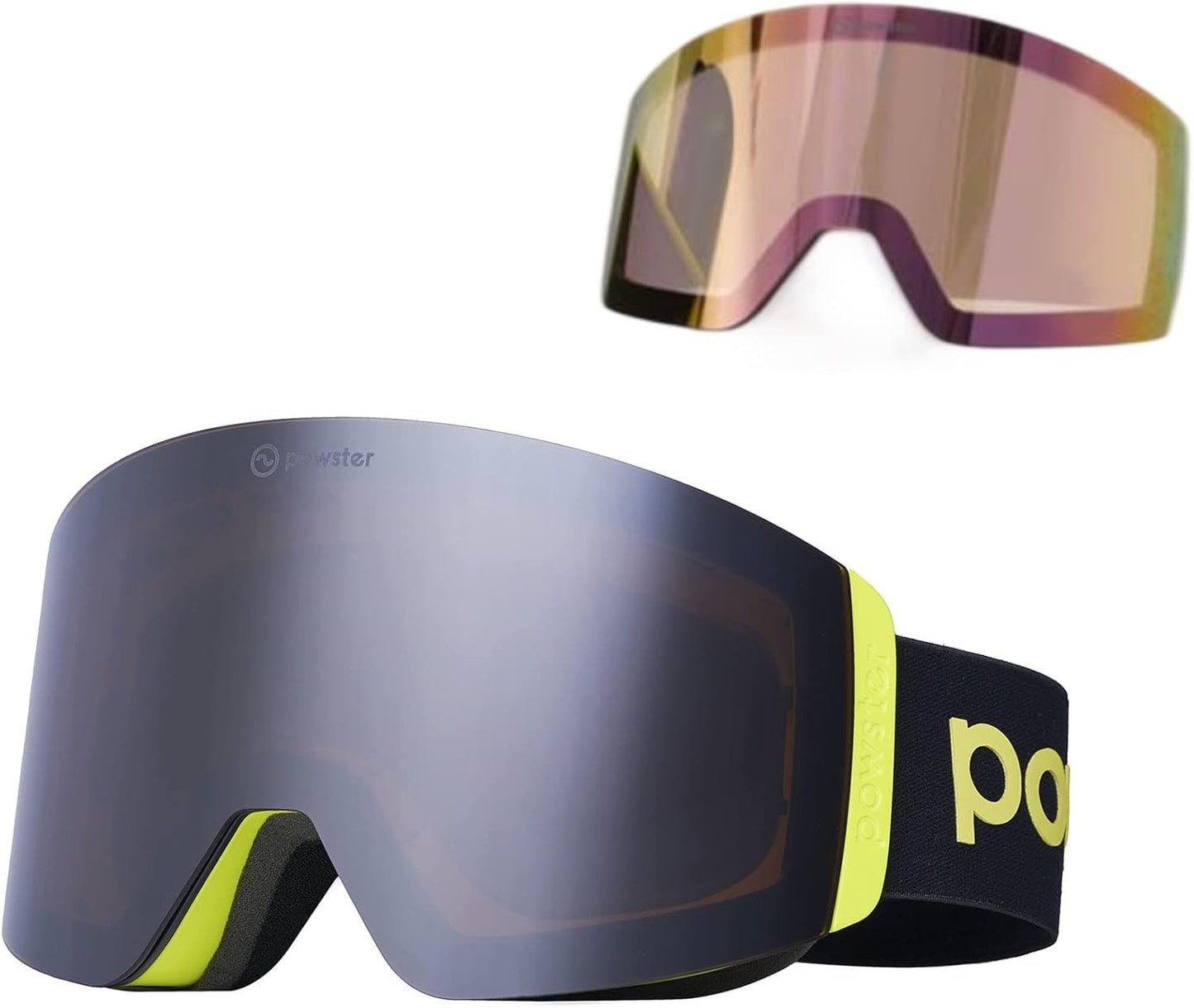Powster Magnetic UV Ski Goggles