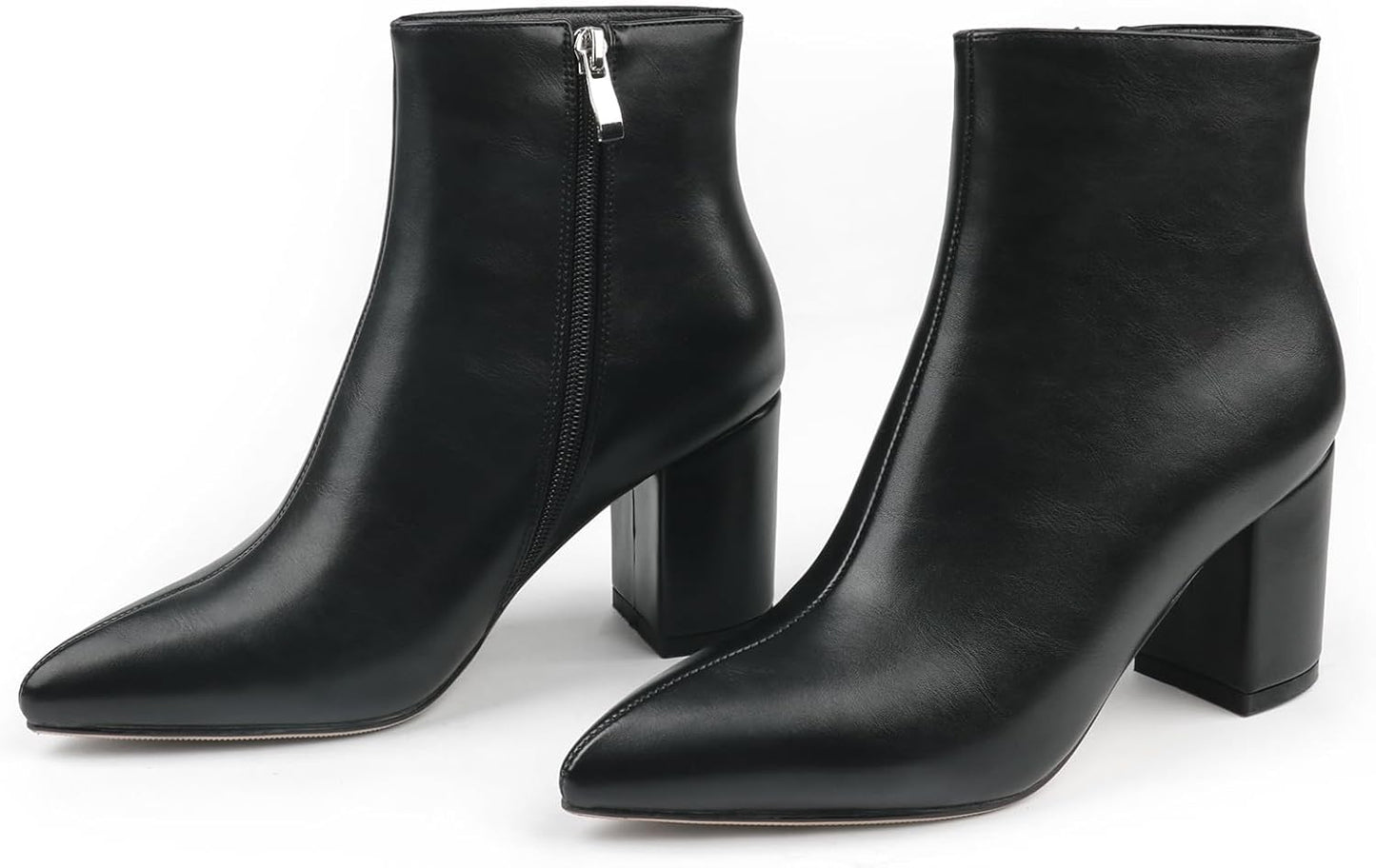 Stylish Women's Ankle Boots with Chunky Block Heel Design