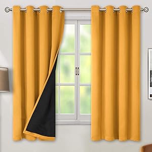 BGment Thermal Insulated Blackout Curtains for Full Room Darkening