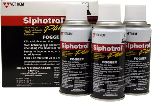 Vet Kem Siphotrol Plus Fogger for Flea and Tick Control
