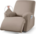 Recliner Chair Cover 3-Piece Stretch Polyester Slipcover - Soft