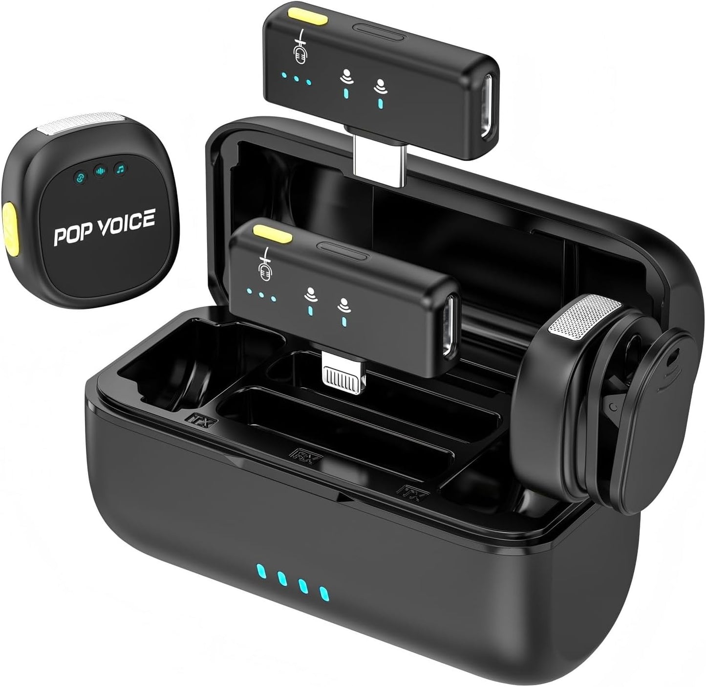 Mini Microphone for iPhone Android with 40H Battery Life