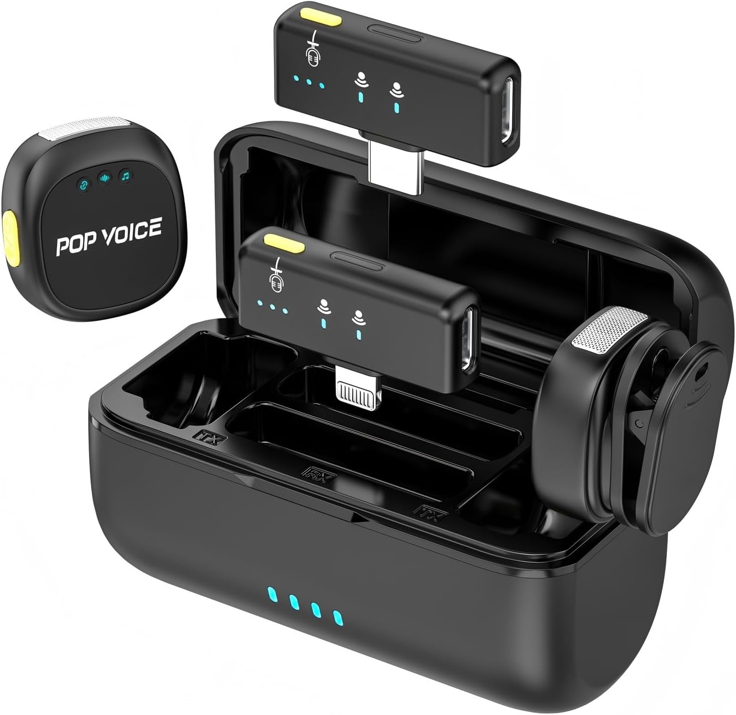 Mini Microphone for iPhone Android with 40H Battery Life