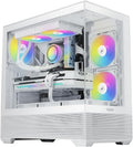 SAMA V40 Mid Tower ATX Case - Vertical Airflow Dual-Glass
