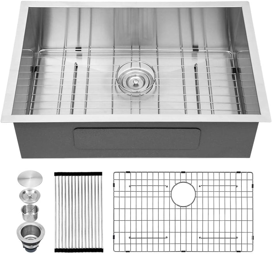 27 Inch Undermount Kitchen Sink - Premium Stainless Steel Design