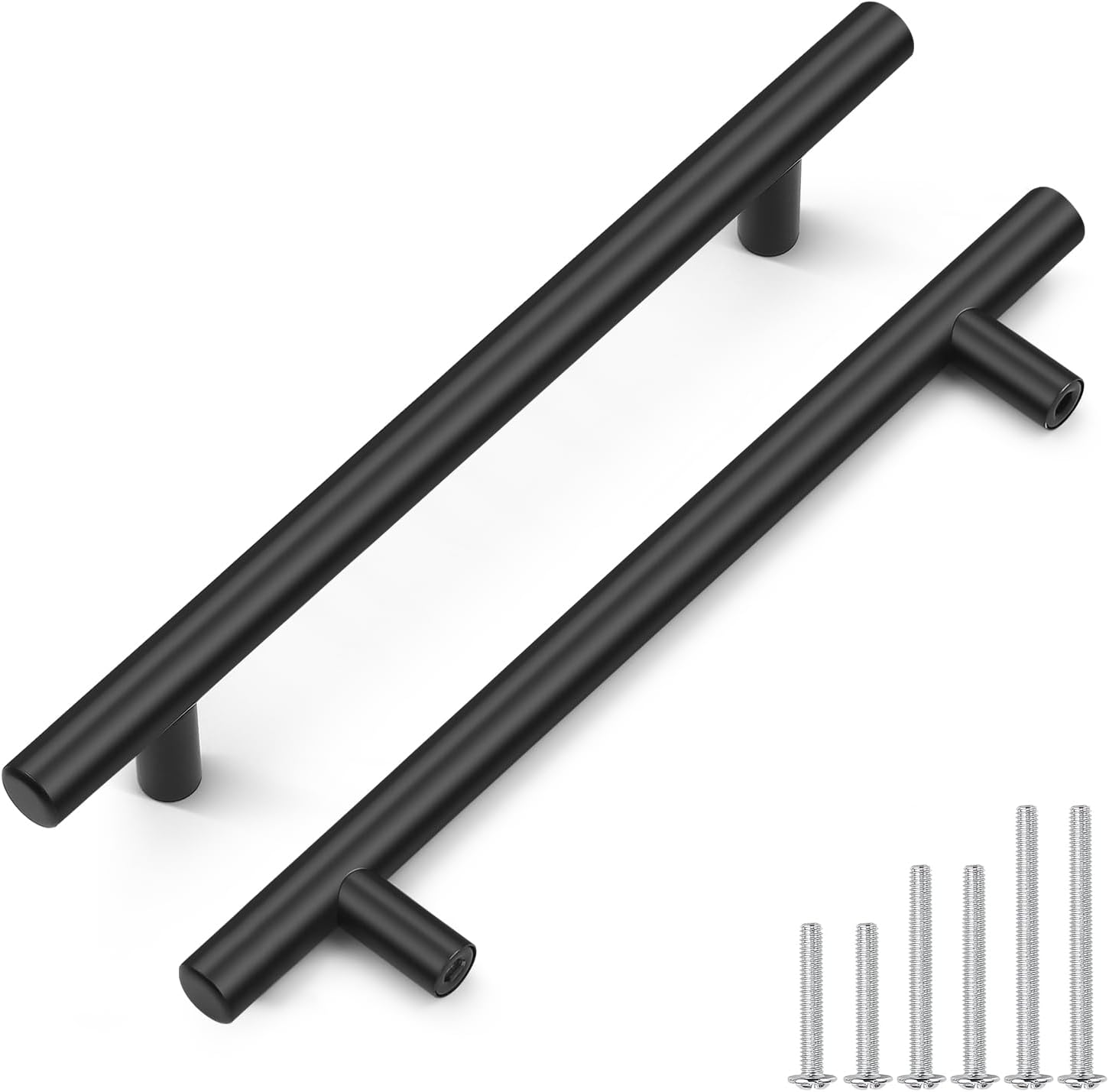 Probrico 30 Pack Matte Black Kitchen Cabinet Handles for Elegance