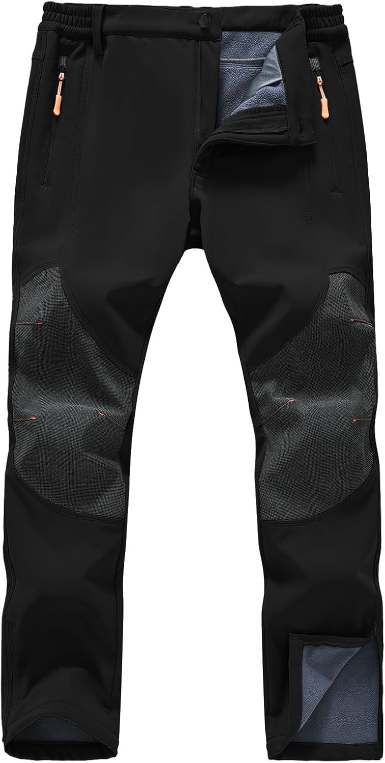 SPOSULEI Mens Ski Waterproof Insulated Pants for Outdoor Fun