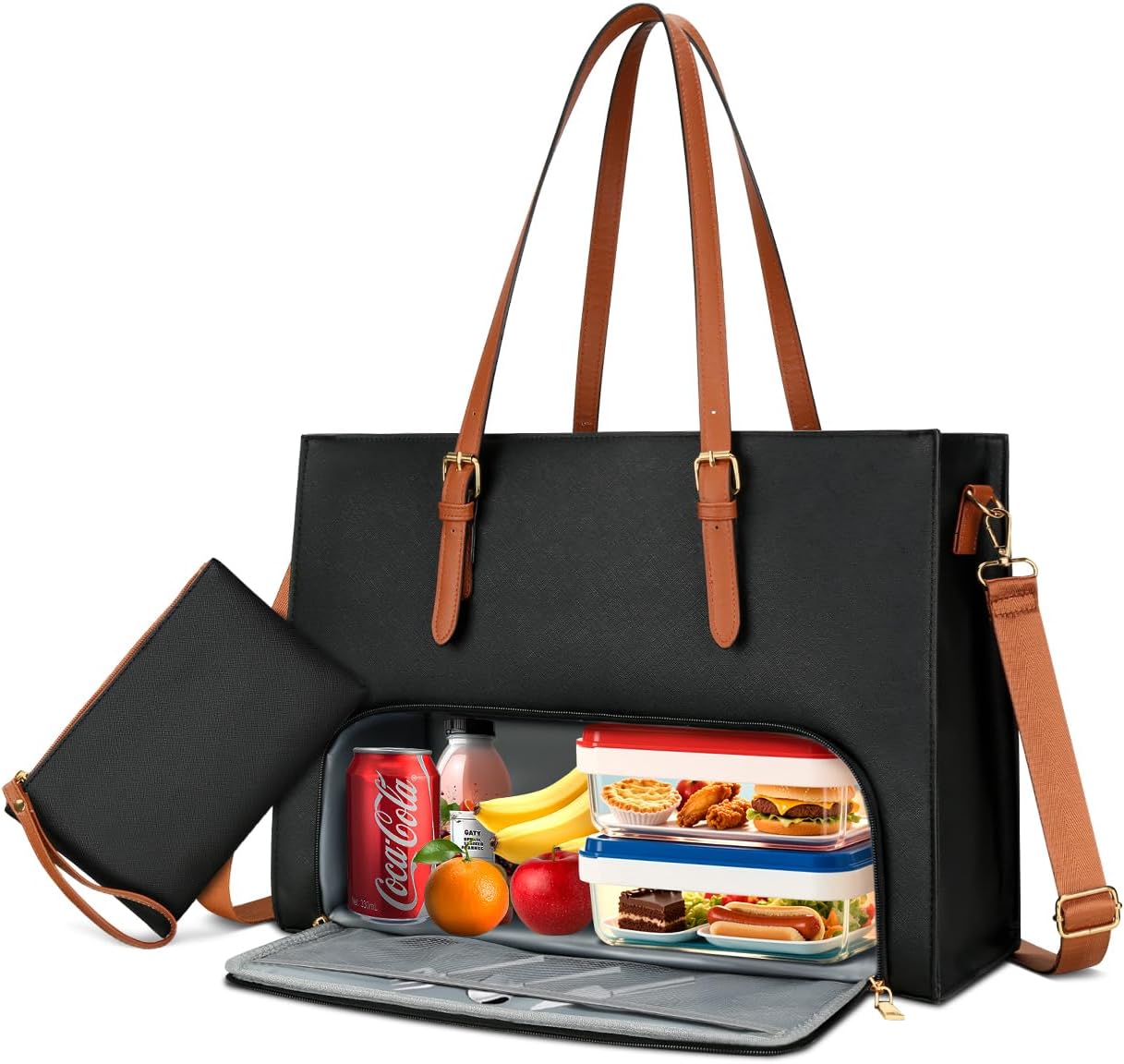 KKXIU Lunch Tote Bag for Women with Insulated Compartment