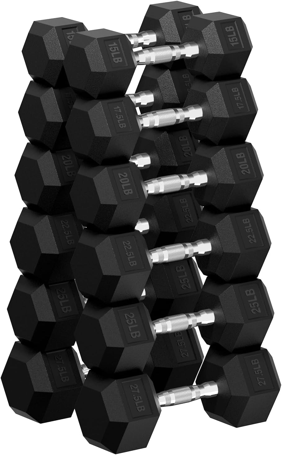 Hex Dumbbell Set for Strength Training - 30 to 480 lb Weights