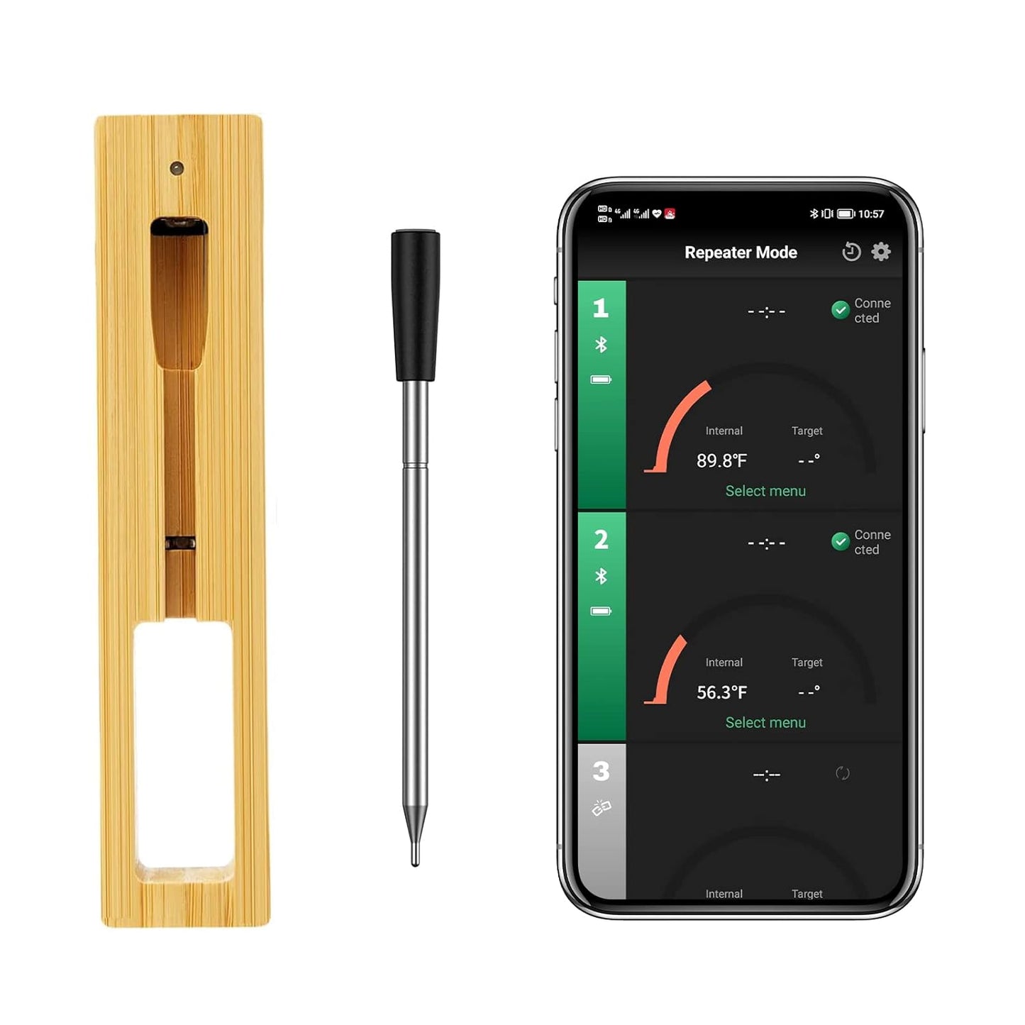 260ft Range Smart Wireless Meat Thermometer