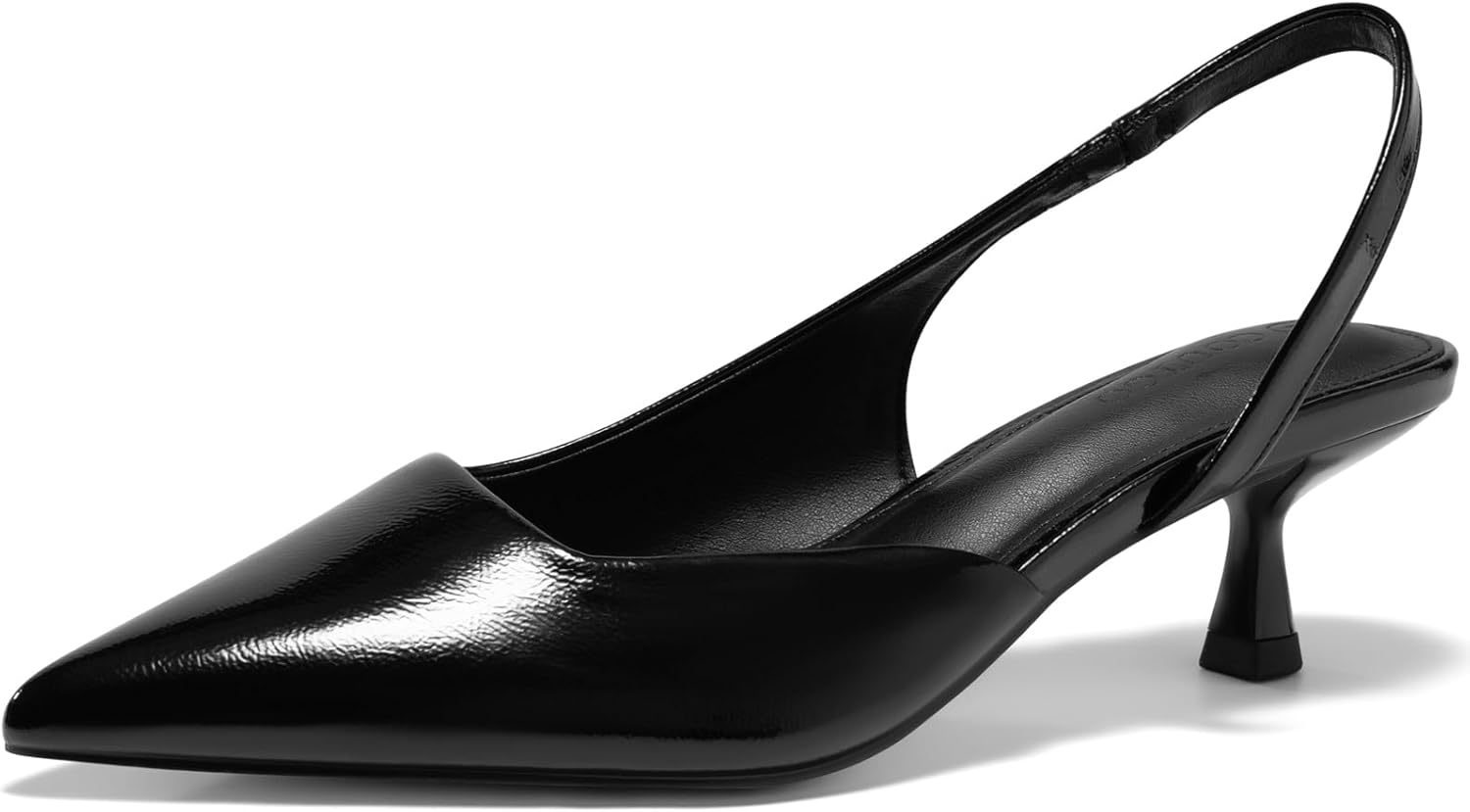 Slingback Low Kitten Heels Closed Pointed Toe Pumps for Women