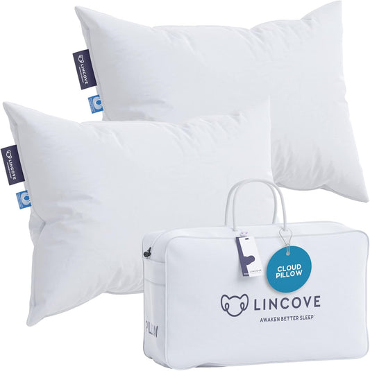 Lincove Cloud Natural Canadian Down Pillow - Luxury Sleep