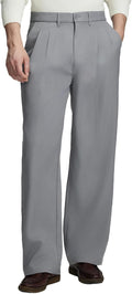 Stylish Vintage Pleated Baggy Wide Leg Dress Pants for Men