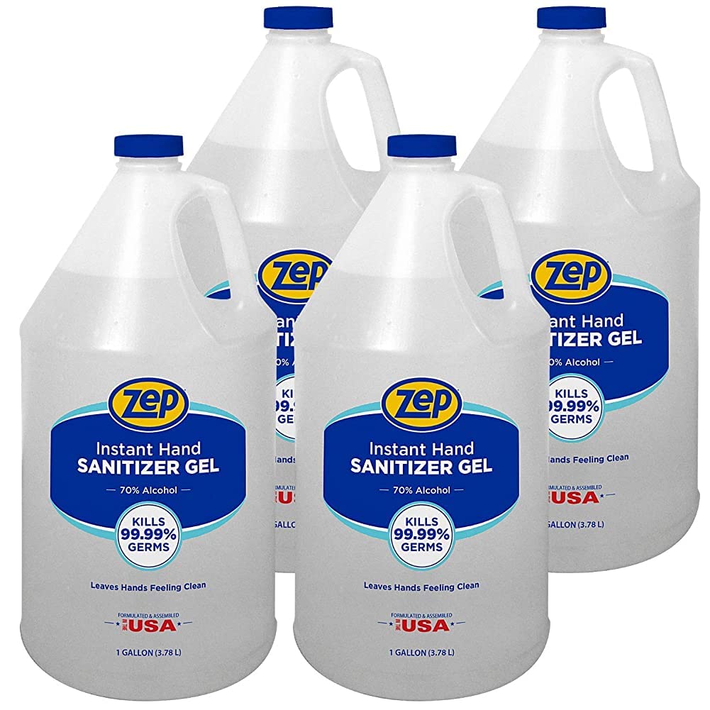 Zep Instant Hand Sanitizer Gel - Professional-Grade 1 Gallon