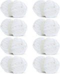 Pure White Chunky Chenille Yarn for Crocheting - Super Bulky 8-Pack