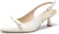 Women's Kitten Heels Pointed Toe Slingback Pumps - Comfortable 2.5in