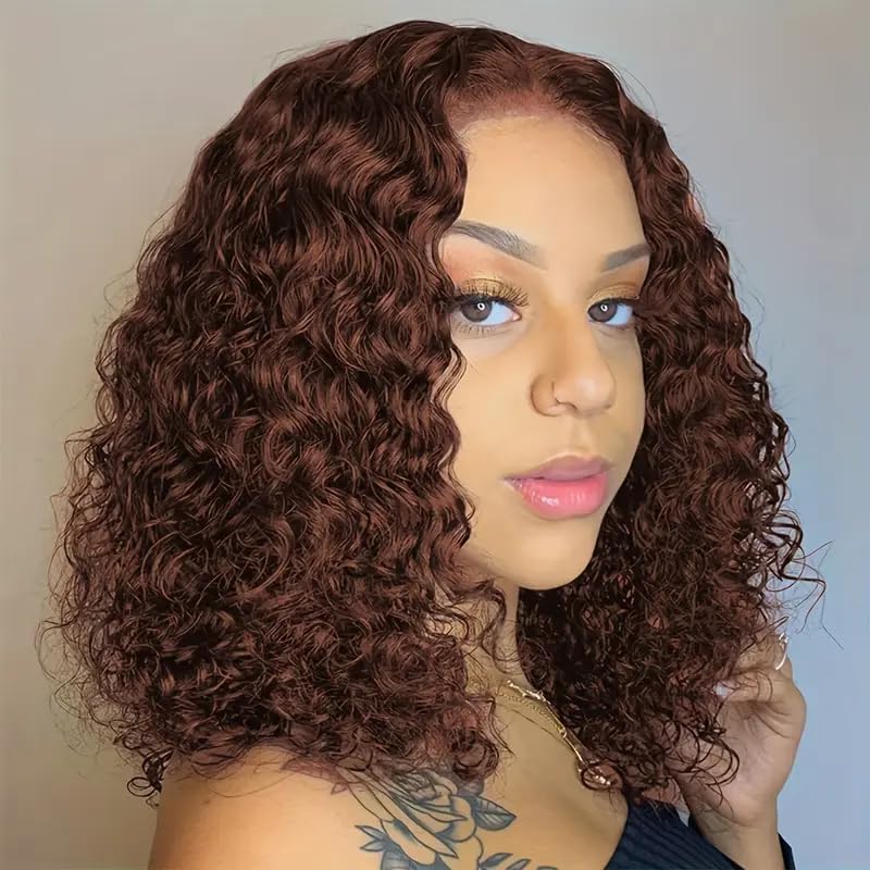 10 Inch Chocolate Brown Bob Wig Human Hair for Stunning Looks