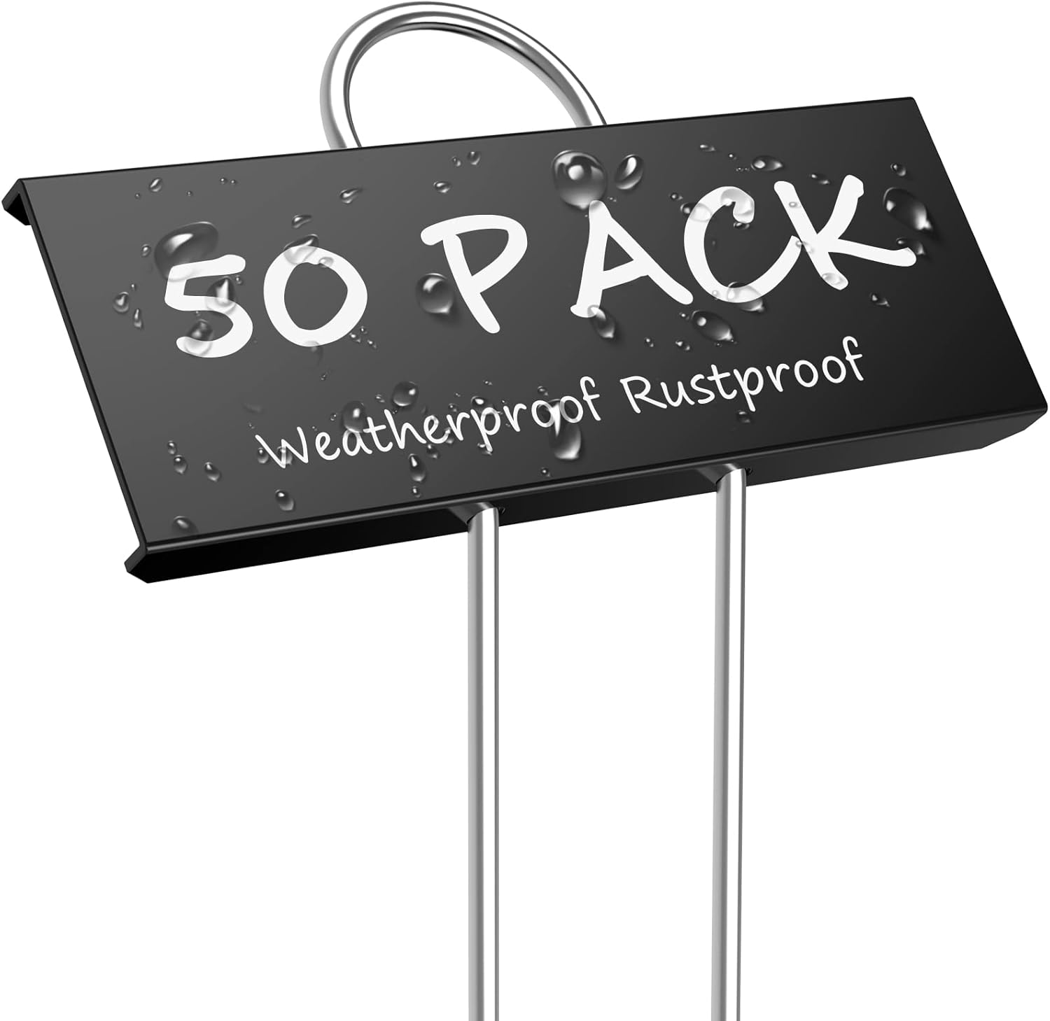 50-Pack Metal Plant Labels for Garden Markers - Reusable Tags