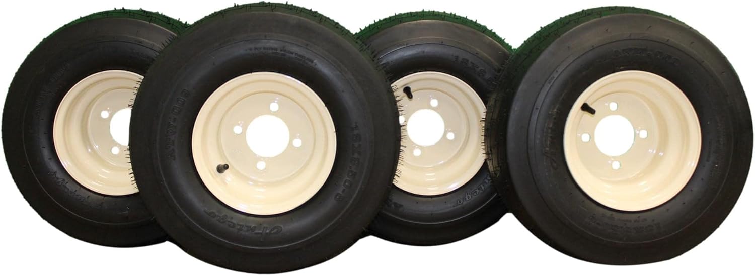 18x8.50-8 Golf Cart Tires and Wheels for EZGO and Club Car