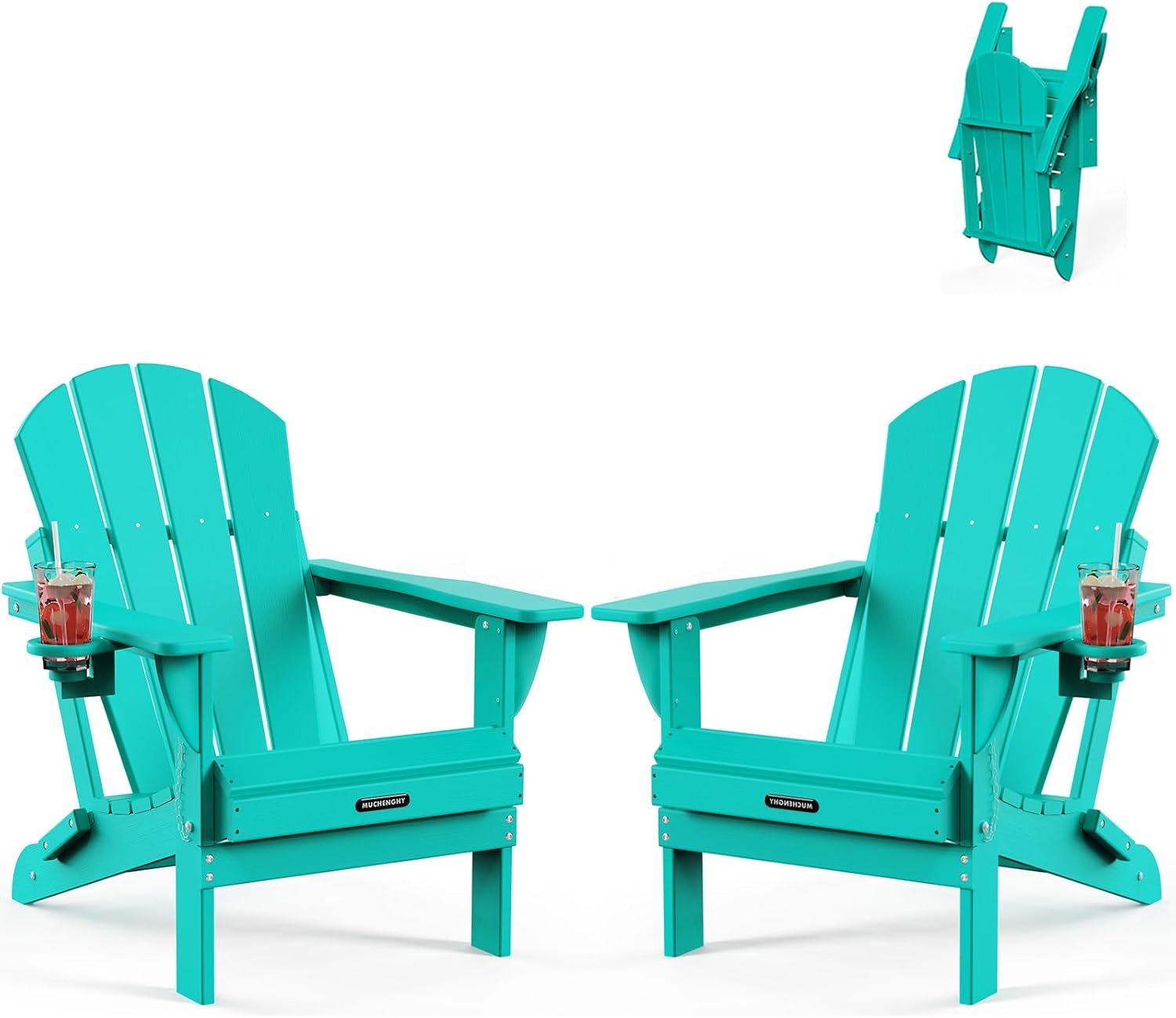 MUCHENGHY Folding Adirondack Chairs for Outdoor Relaxation