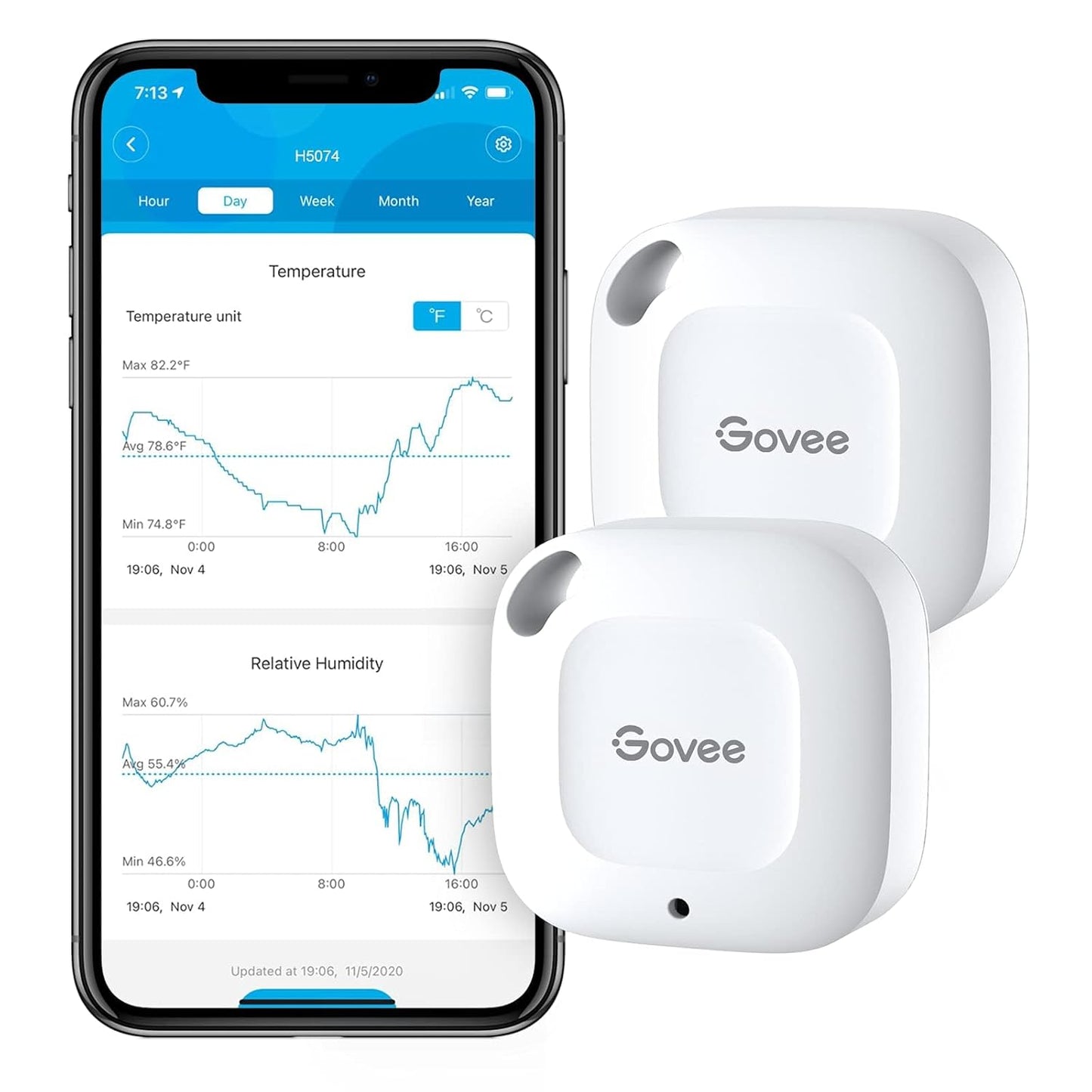 Govee Wireless Hygrometer 2-Pack, Remote Monitoring