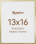 13x16 Aluminum Picture Frame Gold - Elegant Wall or Table Display