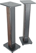 Rockville RHTSD 36in Bookshelf Speaker Stands for Home Audio