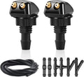Front Windshield Washer Nozzles Kit - Dual Nozzles with Hose