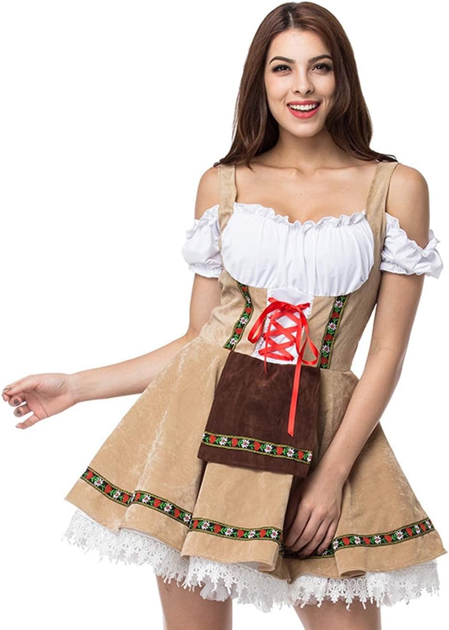 GRAJTCIN Womens Oktoberfest Costume for Halloween Carnival Fun